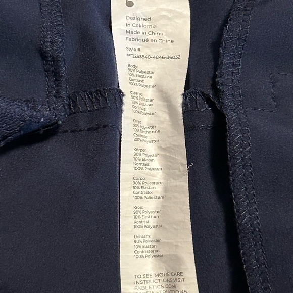Fabletics Navy Pants - Picture 6 of 6